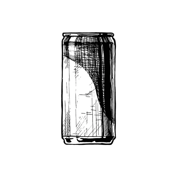 Ilustração vetorial de lata de bebida —  Vetores de Stock