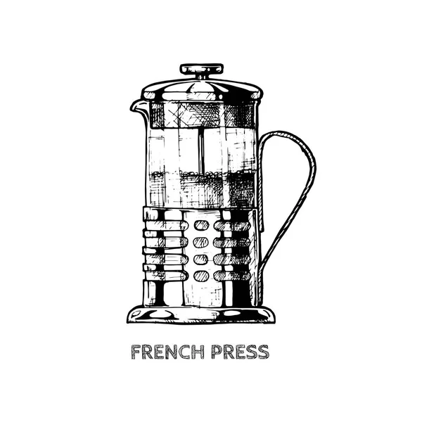 Illustration av fransk press — Stock vektor