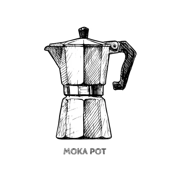 moka pot çizimi