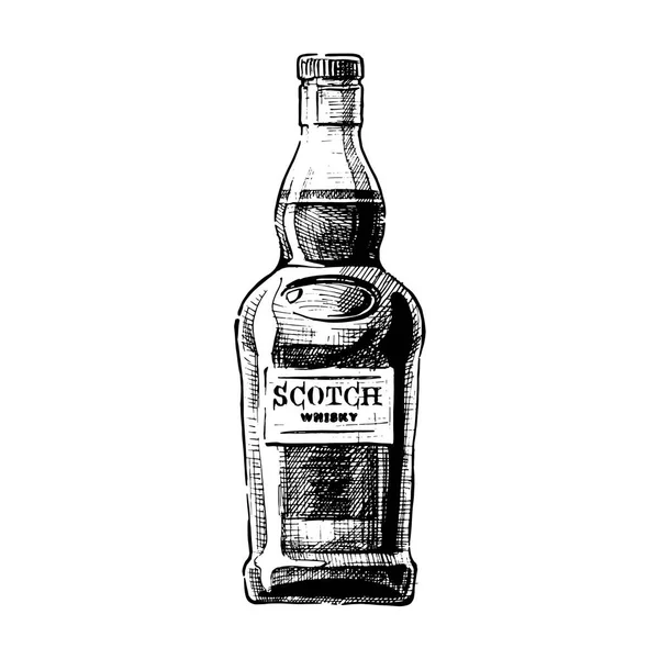 Viski çizimi — Stok Vektör