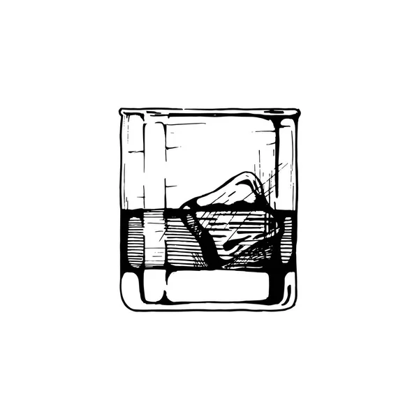 텀블러 유리의 그림 — 스톡 벡터