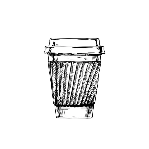 Иллюстрация бумажной чашки — стоковый вектор