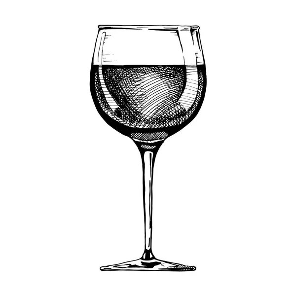 Red wine glass — Stock Vector