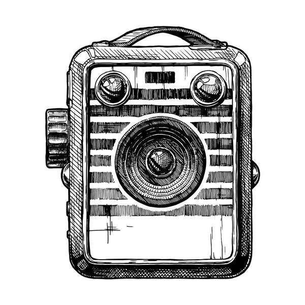 Illustratie van box camera — Stockvector