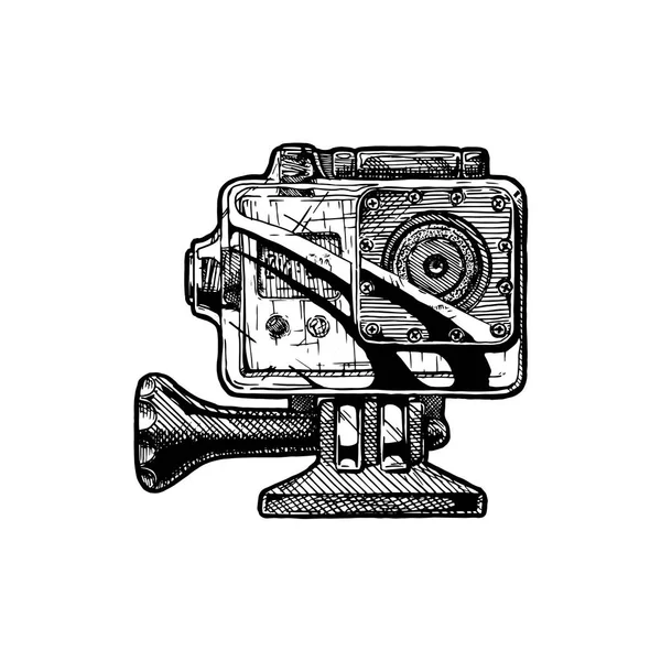 Illustratie van actiecamera — Stockvector