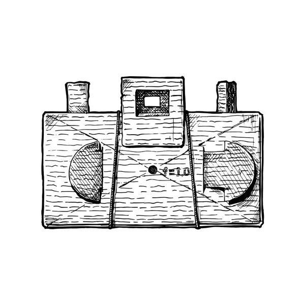 DIY Pinhole camera — Stockvector