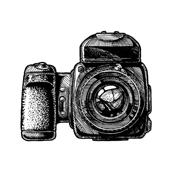 Illustration of Medium format camera — Stock Vector