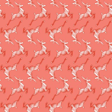 Noel geyikler çizimi