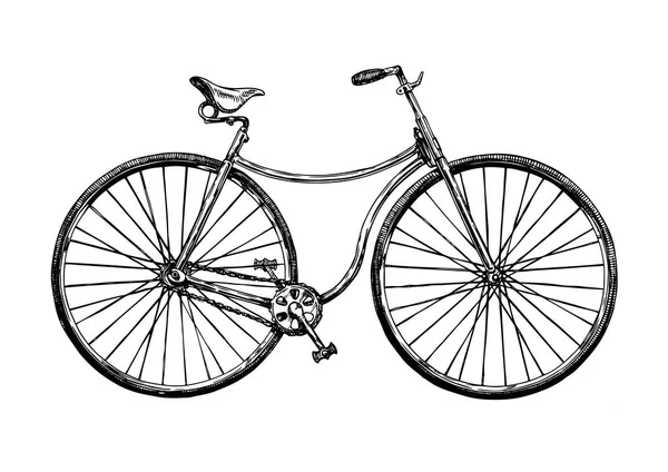 Retro Bisiklet vektör çizim — Stok Vektör