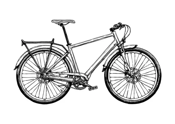 Illustration av hybrid cykel — Stock vektor