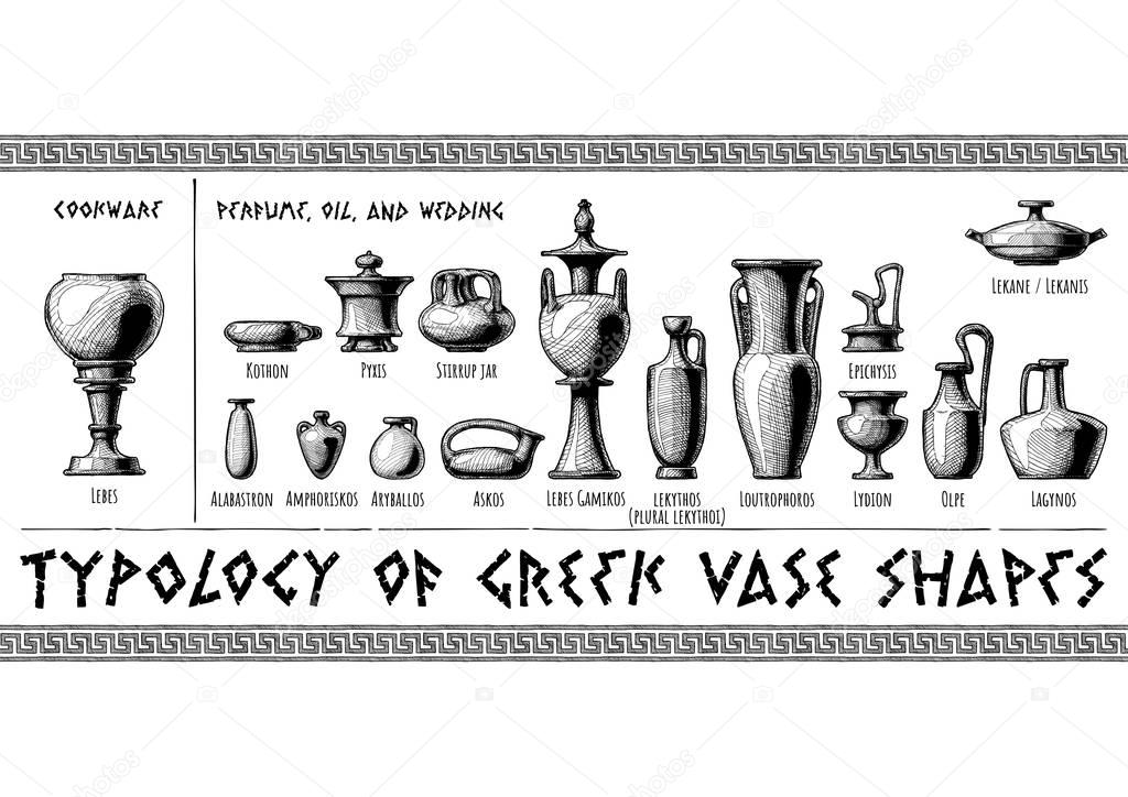 Greek vessel shapes.