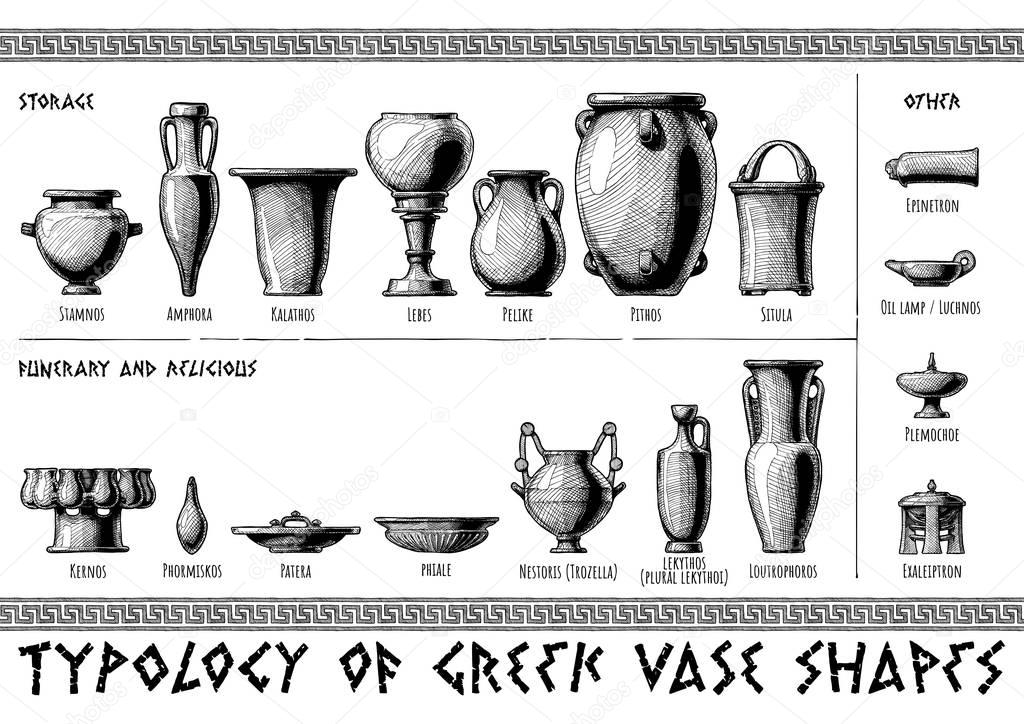 Greek vessel shapes.