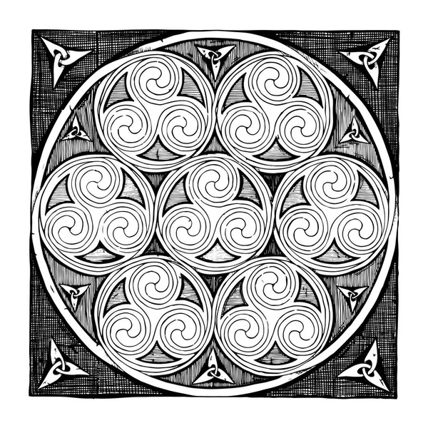 Diseños de espirales celtas — Archivo Imágenes Vectoriales