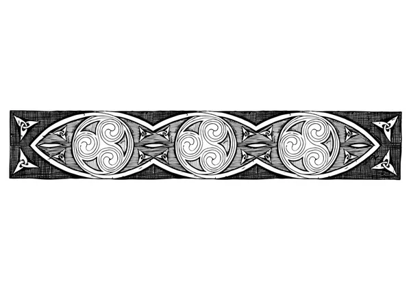 Keltische Spiralkonstruktionen — Stockvektor