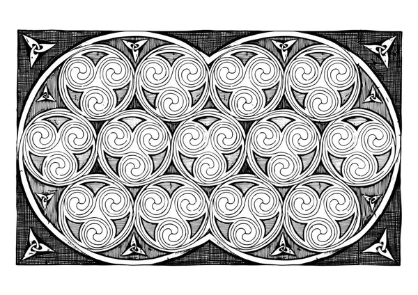 Diseños de espirales celtas — Archivo Imágenes Vectoriales
