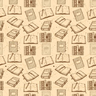 Vintage kitap ile desen