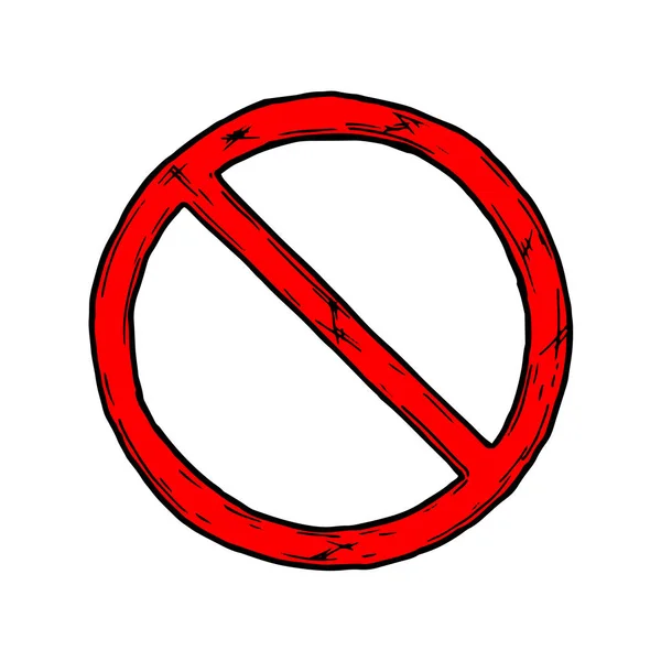 Заборона знак — стоковий вектор