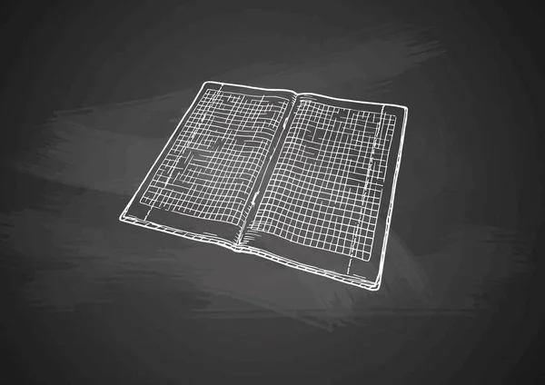 Checkered Notebook Tablicy — Wektor stockowy