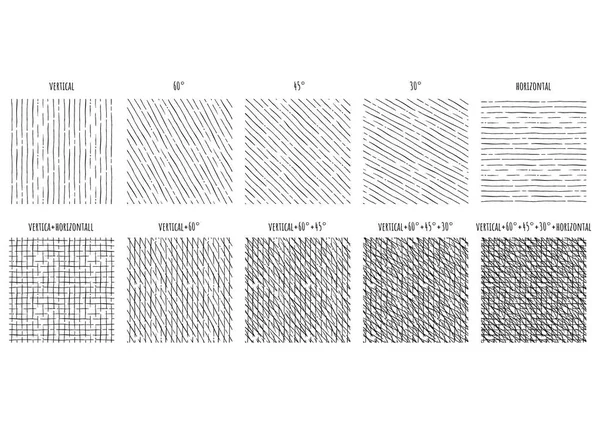 Padrão simples de textura grunge incubação áspera . — Vetor de Stock