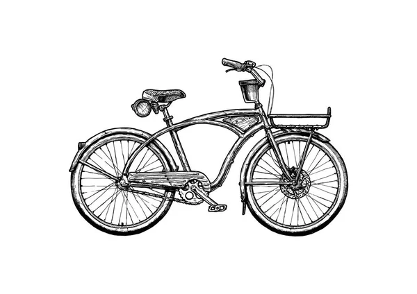 Ilustração de Cruiser bicicleta — Vetor de Stock