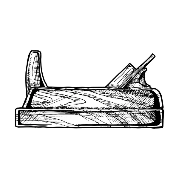 Деревообрабатывающий инструмент, плоскость рук — стоковый вектор