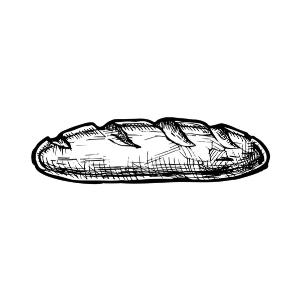 長いパンのイラスト — ストックベクタ