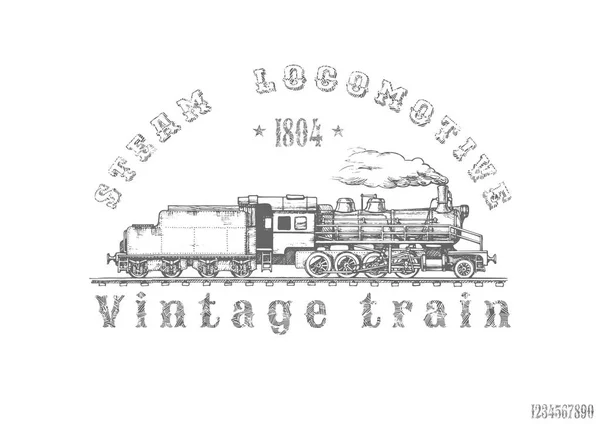 Ilustración de Tren Vintage — Archivo Imágenes Vectoriales