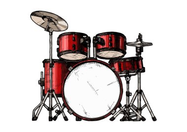 drum kit gösteren resim  