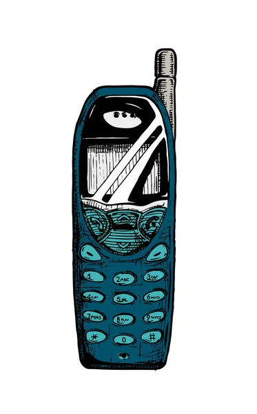 Ilustración del teléfono de la barra — Vector de stock