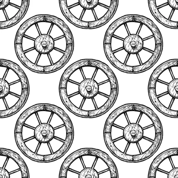 Padrão com roda . —  Vetores de Stock