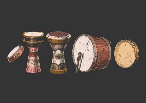 Instrument de percussion du Proche-Orient . — Image vectorielle