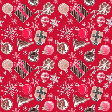 Renkli Noel arkaplanı, pürüzsüz kiremit.