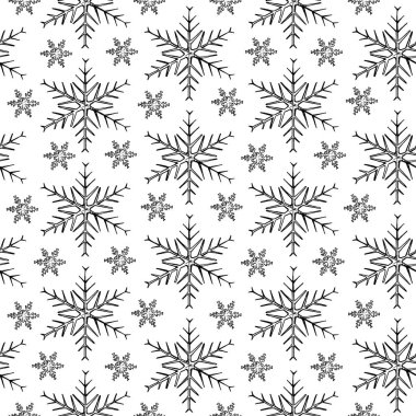 kar taneleri ile desen.