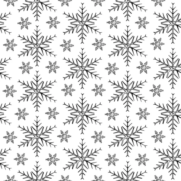 Modèle avec flocons de neige . — Image vectorielle