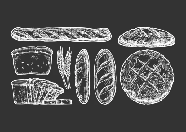 Set con productos de panadería . — Archivo Imágenes Vectoriales