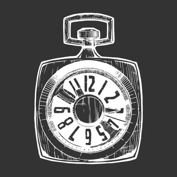 Illustration of pocket watch — Stock Vector