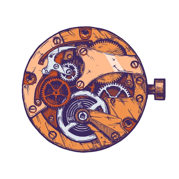 時計じかけのベクトル イラスト — ストックベクタ