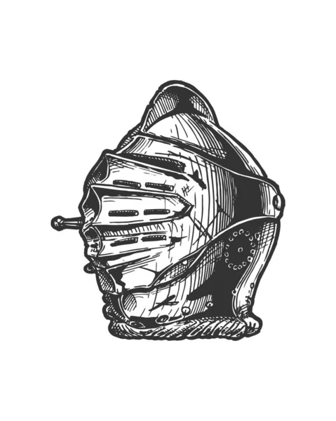 Близкий шлем, Максимилиан Армет . — стоковый вектор