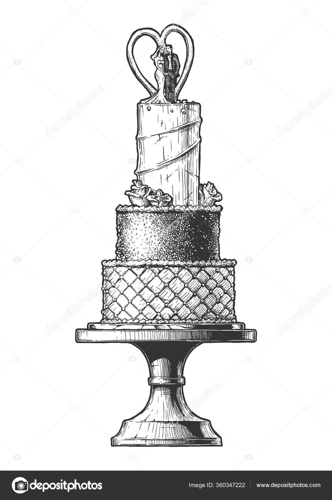 Como desenhar um bolo  Desenho de bolo, Bolo de casamento, Ícone de  casamento