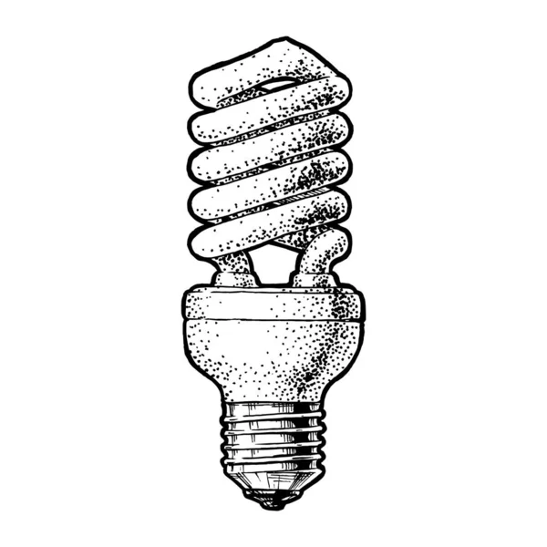 에너지 램프의 고전적 스타일의 에너지 배경에 고립됨 — 스톡 벡터