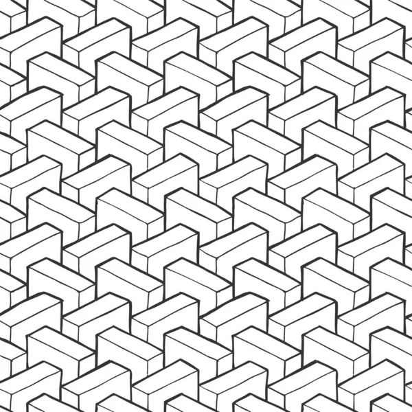 Seamless Pattern Optical Illusion Element — Stock Vector