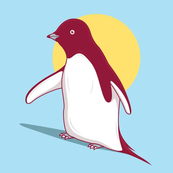 Ilustración Del Vector Del Logotipo Del Pingüino Animal Compañía Frío — Vector de stock