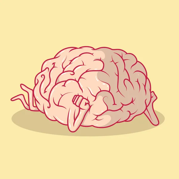 Ilustração Vetor Pensamento Cerebral Humano Sonho Imaginação Conceito Design Aprendizagem —  Vetores de Stock