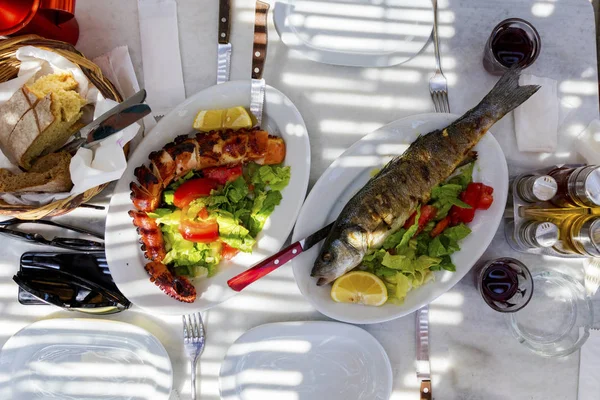 Fruits de mer traditionnels grecs — Photo