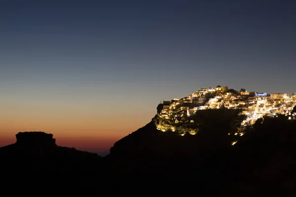 Crepúsculo sobre Santorini — Fotografia de Stock