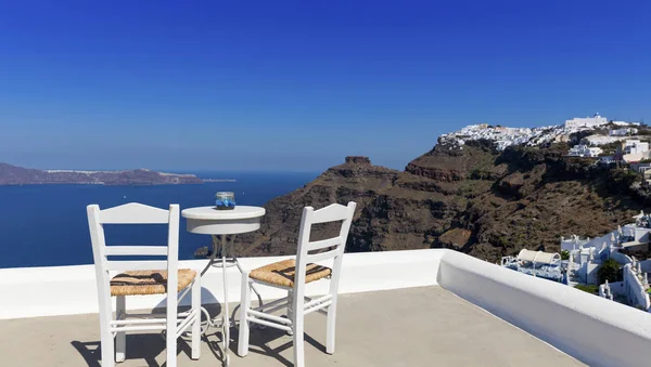Vista soleada de Santorini —  Fotos de Stock