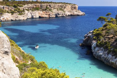 Sunny view of Calo des Moro, Mallorca clipart