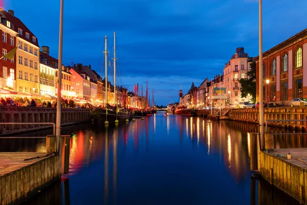 Sommersonnenuntergang in Nyhaven — Stockfoto