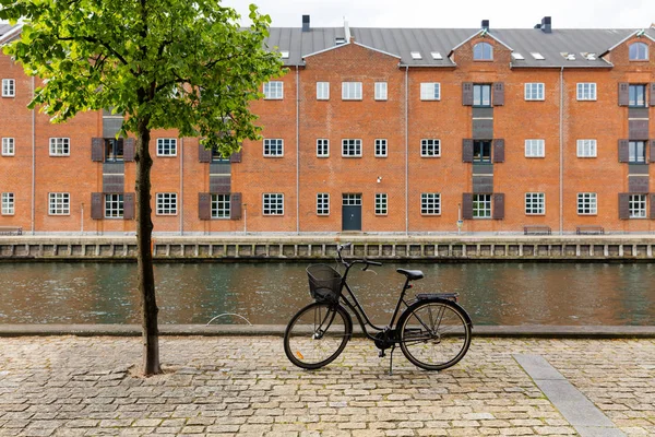 Fahrrad auf Kopenhagener Radweg — Stockfoto