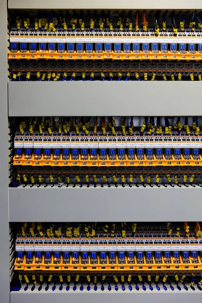 Placa de comando elétrica grande do computador — Fotografia de Stock